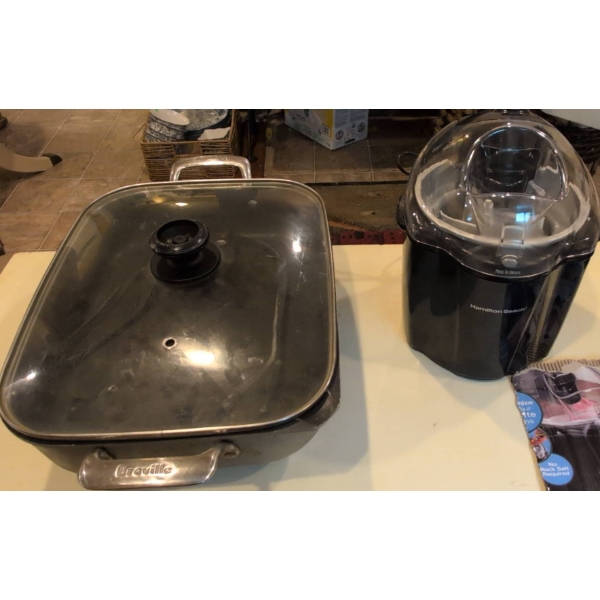 Breville Electric Skillet and Hamilton Beach Ice Cream Maker