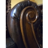 Image 2 : Vintage Ornate Wood Carved Couch w/ Cushions in Excellent Condition - 85W, 38D, 40T