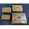 Image 1 : Antique Italian Marquetry Nesting Boxes - Fit inside each other - Mint 4 - 7 L