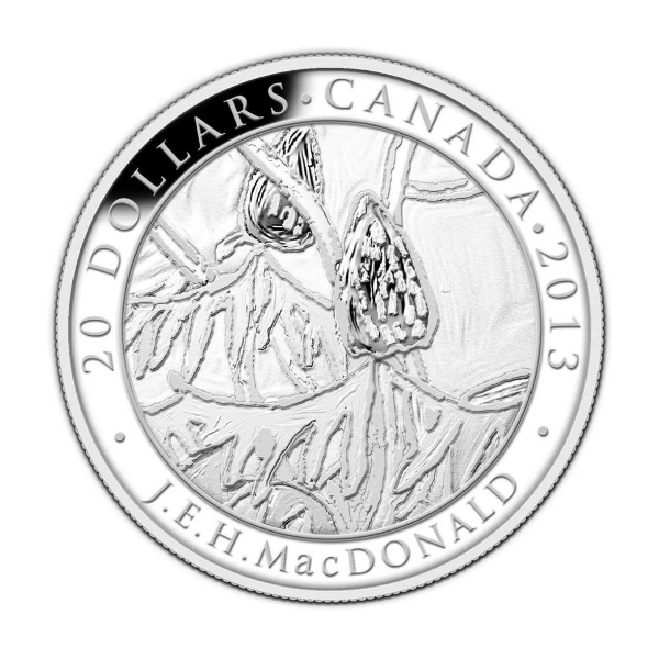 2013 $20 Group of Seven: J.E.H. MacDonald, Sumacs - Pure Silver Coin
