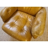 Image 3 : Scandinavian Leather Chair w/ Wooden Base 32.5 w, 30 d,  37.5 h