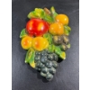 Image 1 : Chalk Fruit, Cluster of Apple, Peaches, Apricots, Plums and Grapes 10H