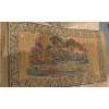 Image 1 : Hand Painted Woven Fabric 64W, 35D; Plus Extra Decorative Textile 