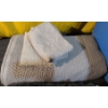 Image 3 : Two Comforters, Crochet Doilies, White Scarf, Games, and Clothing Hangers