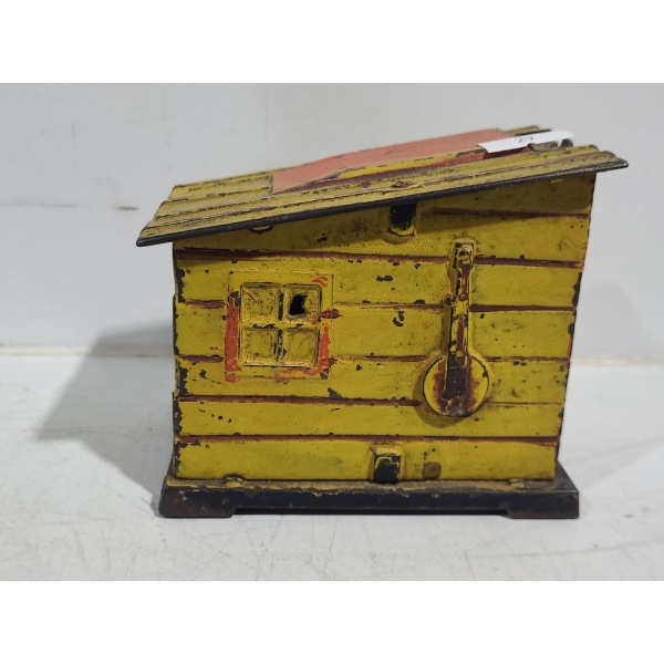 Vintage Coin Bank: "The Cabin" 3 W, 3.5 T 