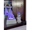 Image 2 : Glass Angel Figurines with LED Light Base