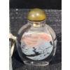 Image 4 : Artist: Zhao Xiao "Snow Landscape" Wang Xisan Ji School Reverse Painting Snuff Bottle
