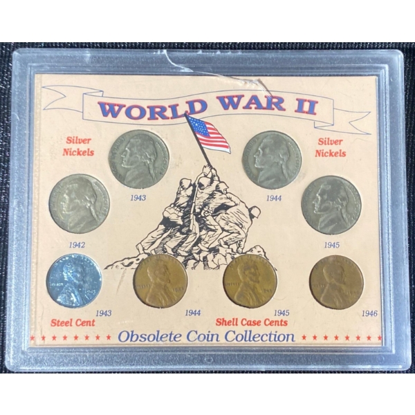 WWII Obsolete Coin Collection 0.224 Troy Ounces of Silver
