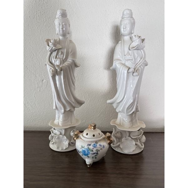 Blanc de Chine Porcelain Figures Of Guanyin 11T(2)