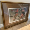 Image 2 : Robert Bateman's - Cardinal And Wild Apples - Framed Limited Edition Print Signed 