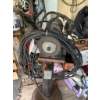 Image 3 : Industrial Bench Grinder Mounted on Pedestal with Attached Light