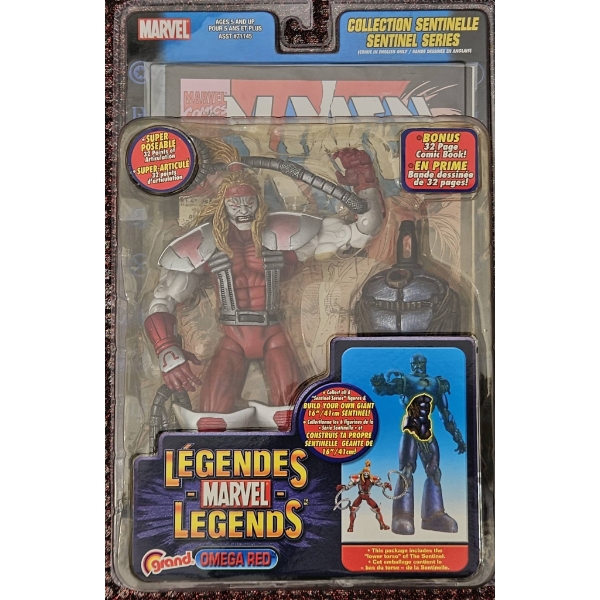 2005 Marvel Legends Omega Red Sentinel Series Action Figure with Comic