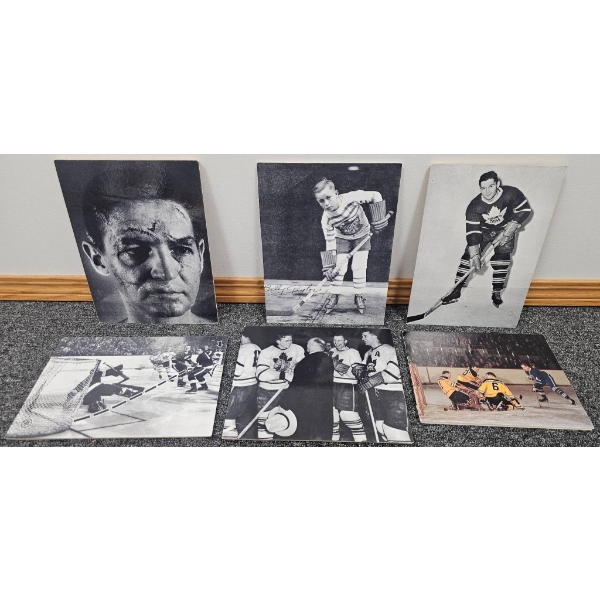 Seven Vintage-Style Hockey Prints Featuring Toronto Maple Leafs