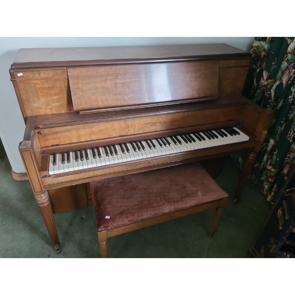 Heintzman and Company Toronto Grand Piano in Vertical Form, Royale Serial # 88605, 55 L, 45 T, 25 W