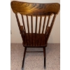 Image 3 : Wooden High Backed Hitchcock Design Rocking Chair  25x25x42"tall