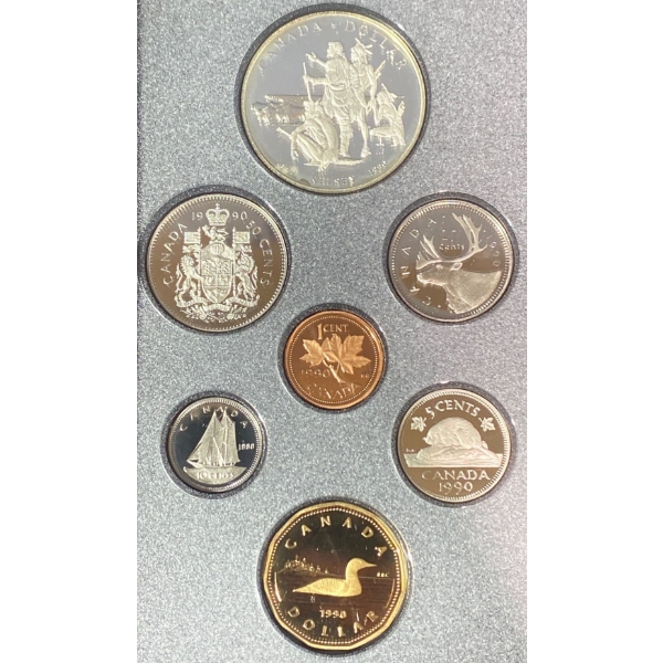 1990 Henry Kelsey Silver Dollar Proof Set
