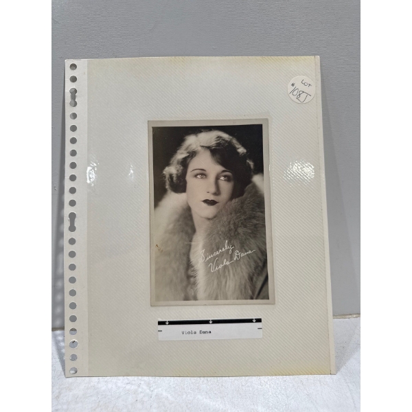 Viola Dana Autograph