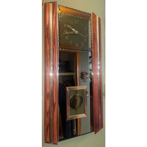 Mahogany & Brass Wall 30 x14 Quartz