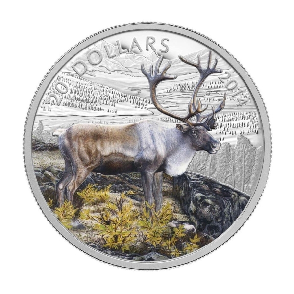 2014 $20 The Caribou - Pure Silver Coin
