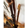 Image 3 : Lovely Potted Plant (Dragon Tree) w/ Large Dijon Vase Full of Collectible Walking Sticks Incl. 1966