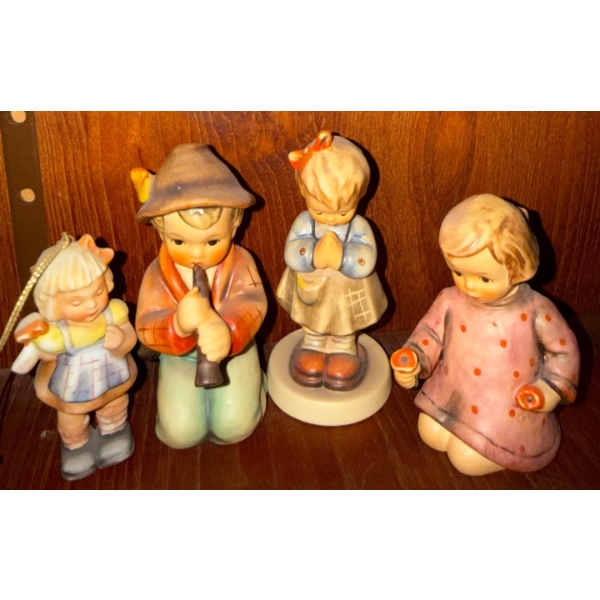 Vintage Porcelain Goebel Hummel Figurines- Mid Century Collection Made In Germany