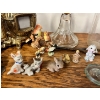 Image 3 : vintage clear glass kerosene oil lamp with burner & chimney vintage glass milk bottle mini figurines