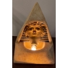 Image 1 : Pharoah Pyramid Table Lamp 10T Egyptian Motif