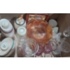 Image 10 :  Pink Dish 6" Diameter, Oil Lamp Minis 4.5 T, Carnival Bowl 9" Diameter, Oil Lamp 10 T and More!