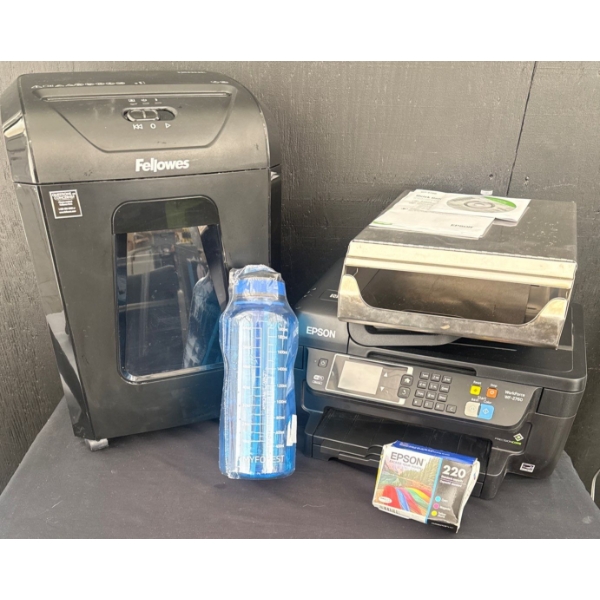 Home Office Essentials - Fellows Paper Shredder EPSON Workforce Mo.WF-2760 & More