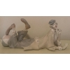 Image 1 : LLADRO Porcelain Resting Clown w/ Beret & Beach Ball 16.5L 