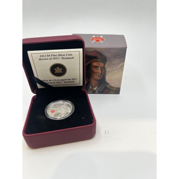 2012 Canada $4 Heroes of 1812 - Tecumseh