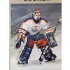 Image 3 : Framed Steve Csorba Lithograph Poster Grant Fuhr Of The Oilers Stanley Cup Champioon Series 18''*24'