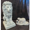 Image 1 : Wolf Original Beaver Sculpture and Concrete Garden Lion Statue