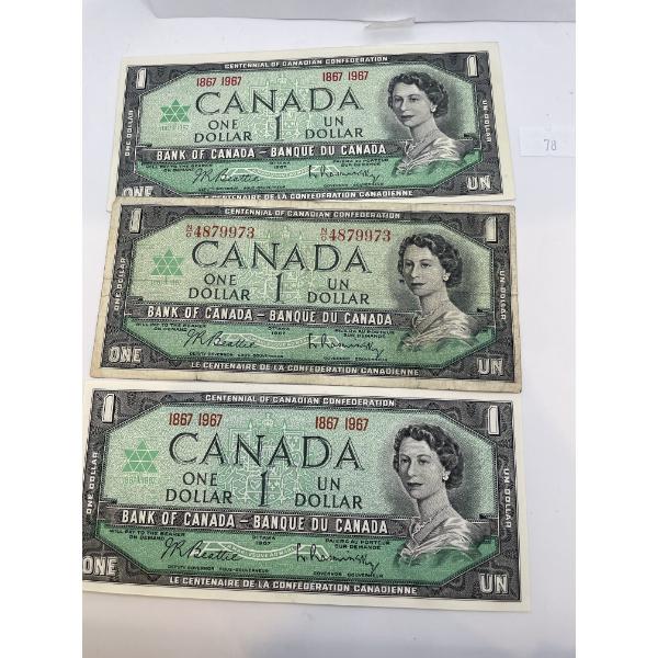 1967 Canadian Banknotes