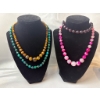 Image 1 : Four Handcrafted Semi-Precious Stone Necklaces