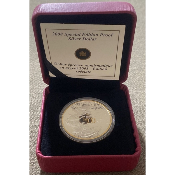 2008 Special Edition Proof Silver Dollar 92.5% Silver 25.175 Grams