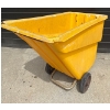 Image 3 : Large Yellow Bin on Wheels, Some Cracking	
