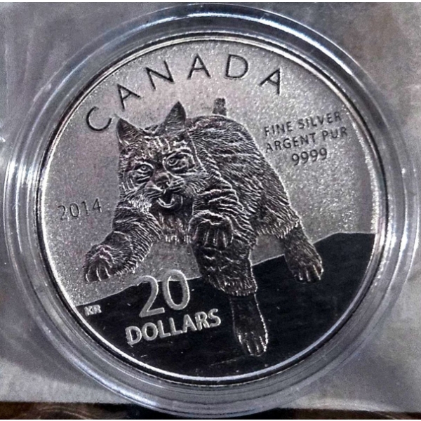 2014 $20 for $20 The Bobcat - 99.9% Fine Silver Coin - #3