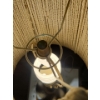 Image 8 : A Pair of Mid Century Stacked Sphere Table Lamps with String Shades- Tested
