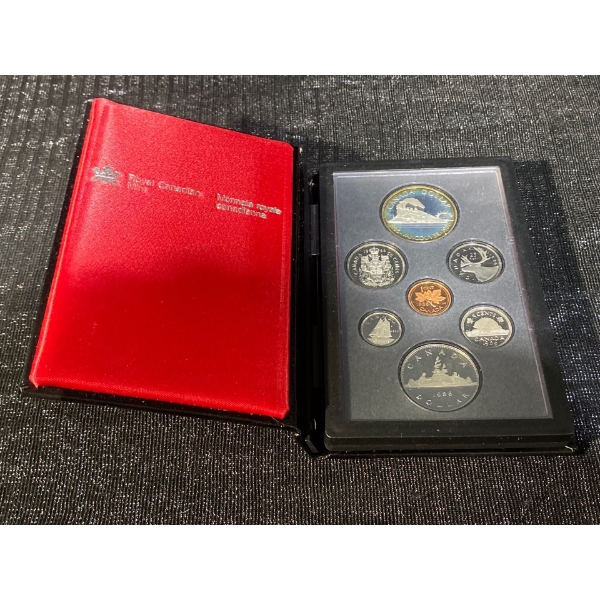 1986 Silver & Nickel Dollar Proof Set