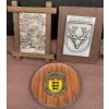 Image 1 : Metal + Wood Family & Art Wall Plaques (3) 