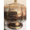 Image 3 : Silver Plated Tea and Tableware Set with Etched Markings, Various Pieces