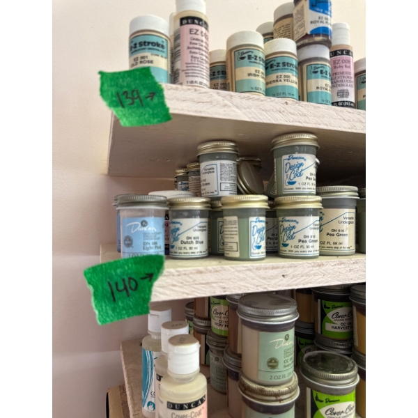  whole row of 2 ounce under glaze
