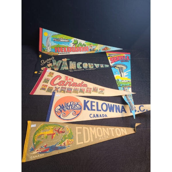 Pennants Including: Kelowna, Vancouver, Canada and More!