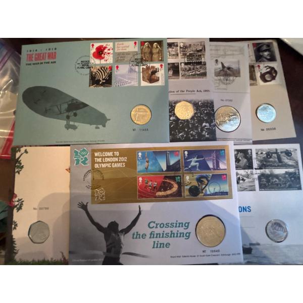 2019 Harrier Jump Jet 50th Anniversary Medal Cover - Royal Mail First Day Covers