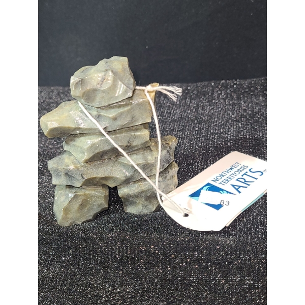 Soapstone Inukshuk, Artist: John Taylor, 2.5 W, 3 T 