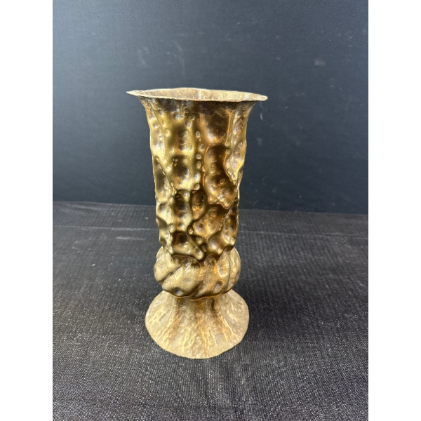 WW1 Brass Trench Art Vase 12” 