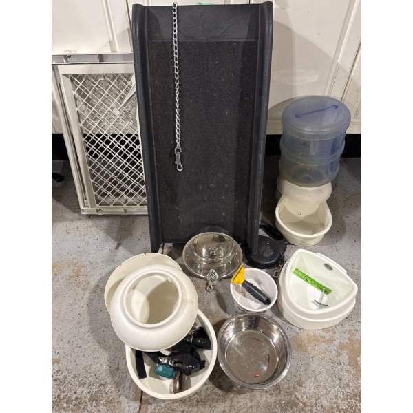 K9 Essentials - Dog Ramp Boundry Gate Talking Water Bowl Retractible Leash & More