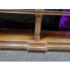 Image 6 : Vintage 3 Tiered Console Table in Olive Ash Burl Veneer - 54w x 28h x 14d
