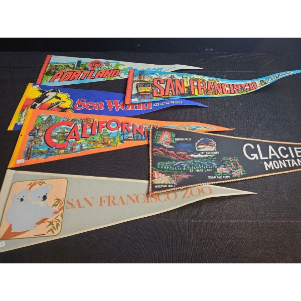 Pennants Including: Portland, San Francisco, Sea World and More!